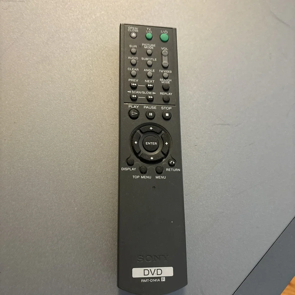 Sony DVD Remote Control RMT-D141A Black Excellent OEM Replacement Controller